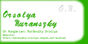 orsolya muranszky business card